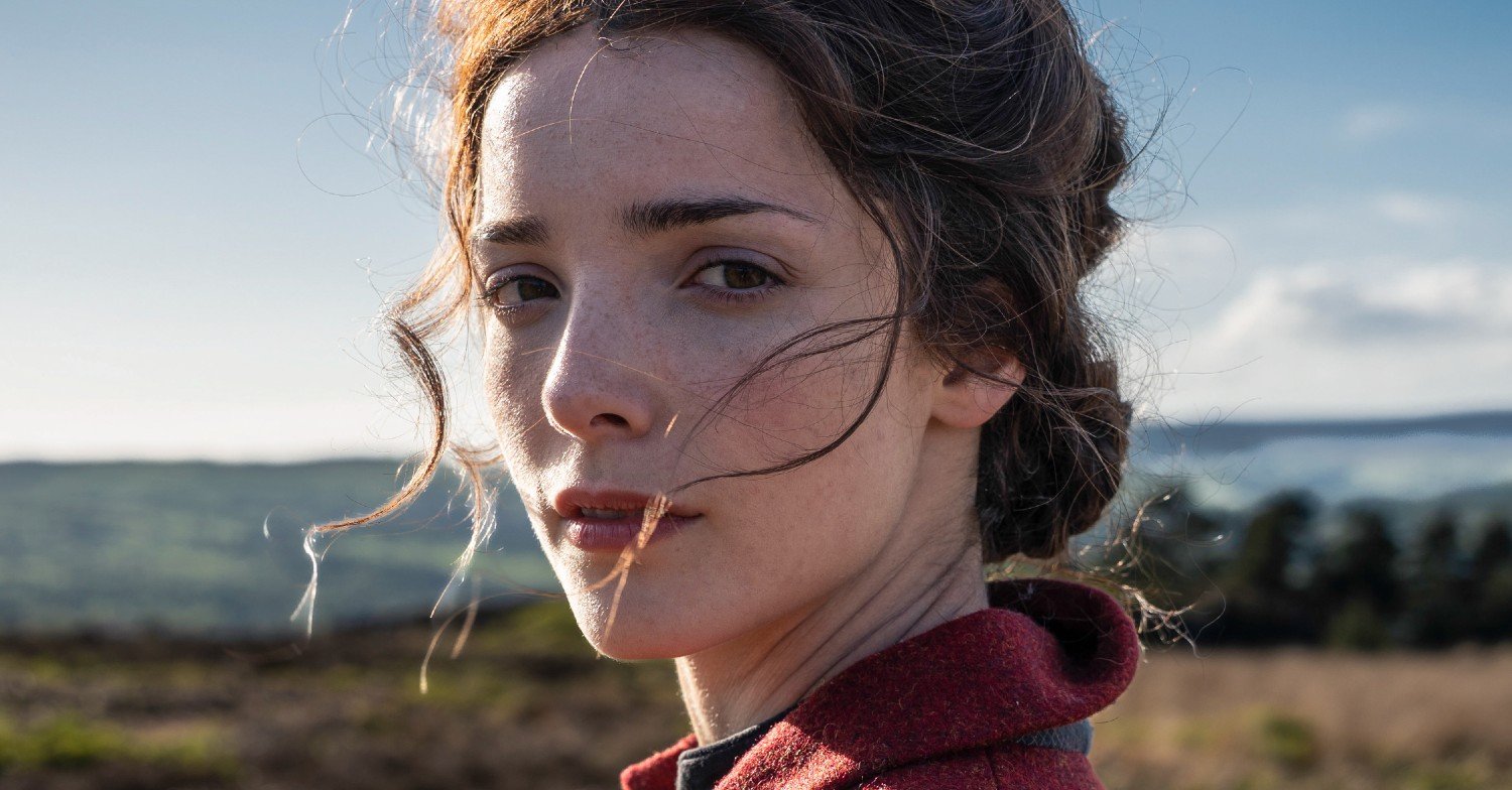Jessica Reynolds in character as a younger Emma Harte 