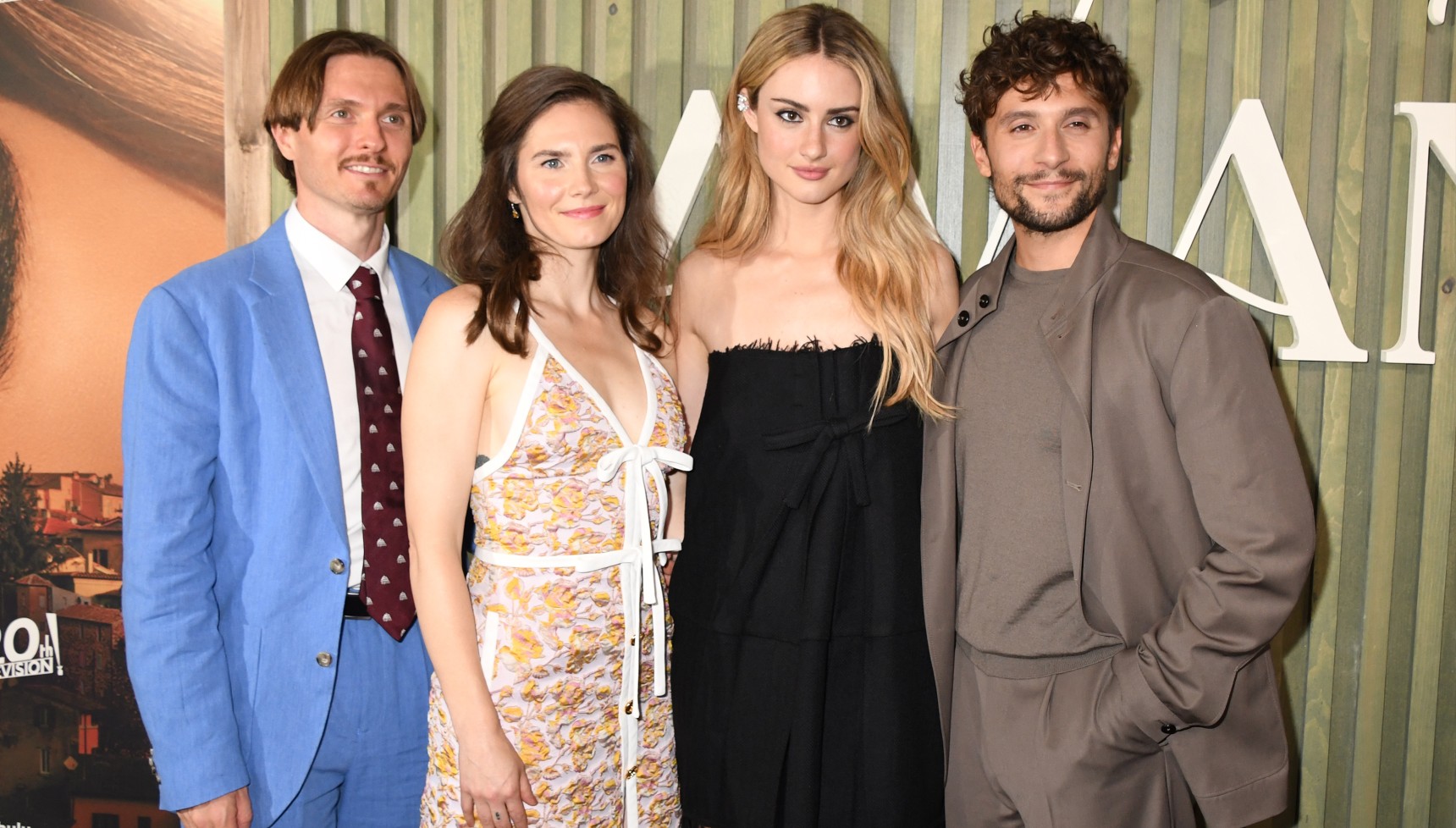 Raffaele Sollecito, Amanda Knox, Grace Van Patten and Giuseppe De Domenico