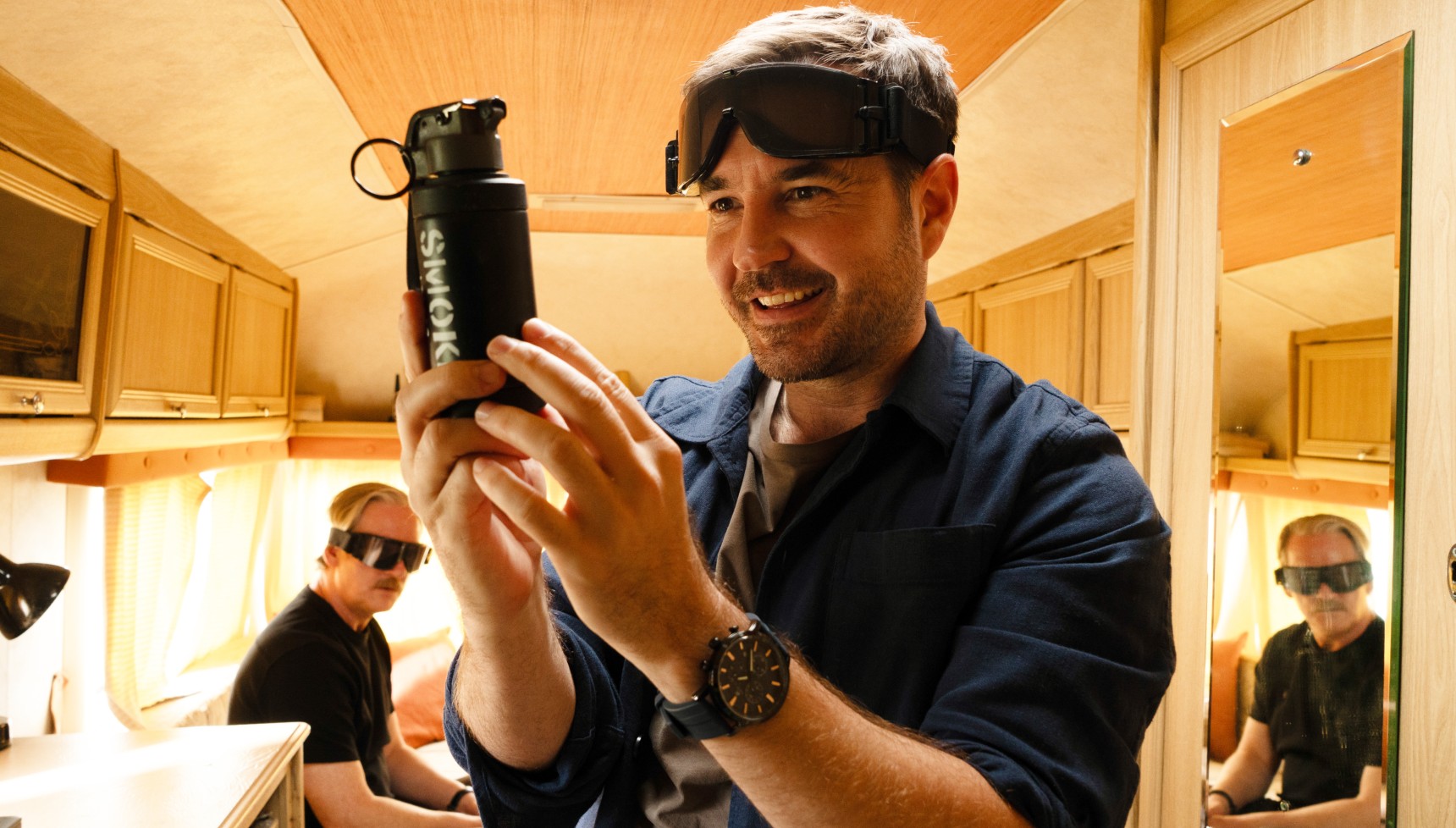 Douglas Henshall and Martin Compston in The Revenge Club