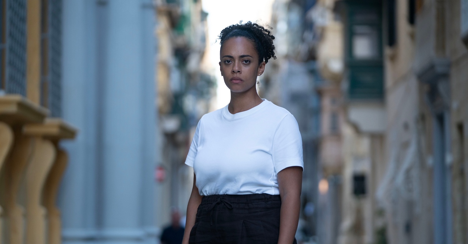 Photographed in Malta, Saskia Ashdown as new member of the team DC Isla Stark in Karen Pirie series two