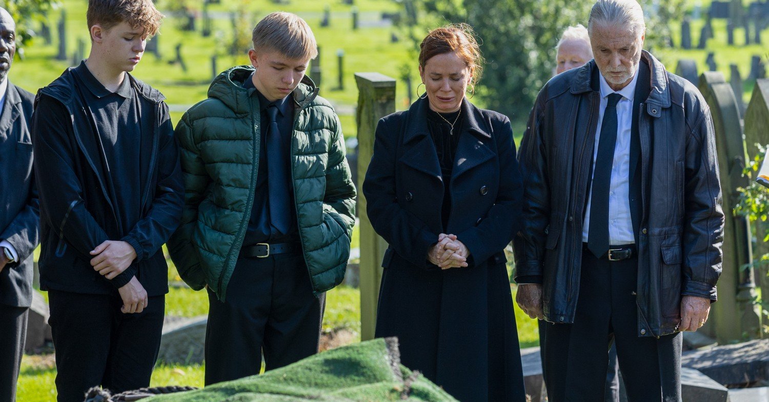 Funeral scene in Unforgivable