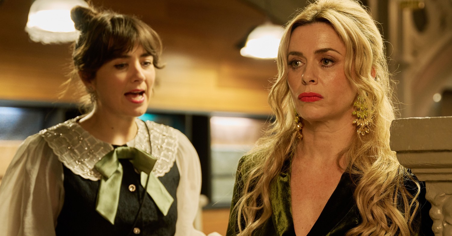 Remy Beasley as Lowri Evans, and Eve Myles as Fran Sharp in The Guest