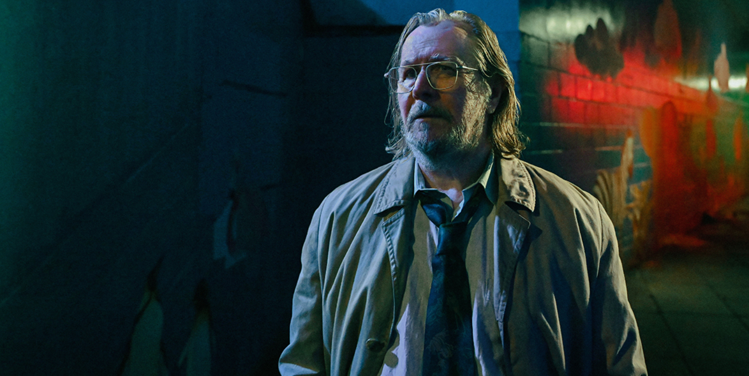 A close up of Gary Oldman as Jackson Lamb in Slow Horses.