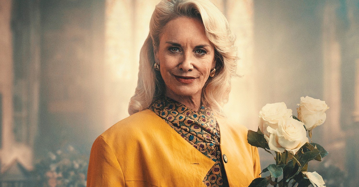 Tamzin Outhwaite as Stella Harper in Murder Before Evensong