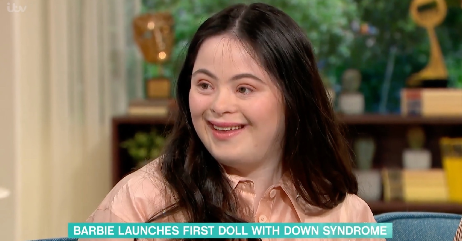 Ellie Goldstein celebrates the first Down syndrome Barbie on This Morning