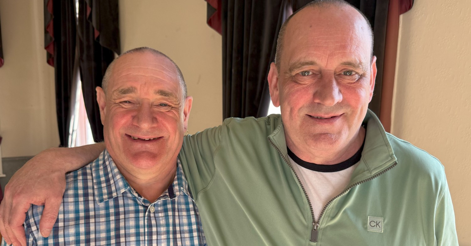 Peter MacDonald and his brother Trevor on Long Lost Family