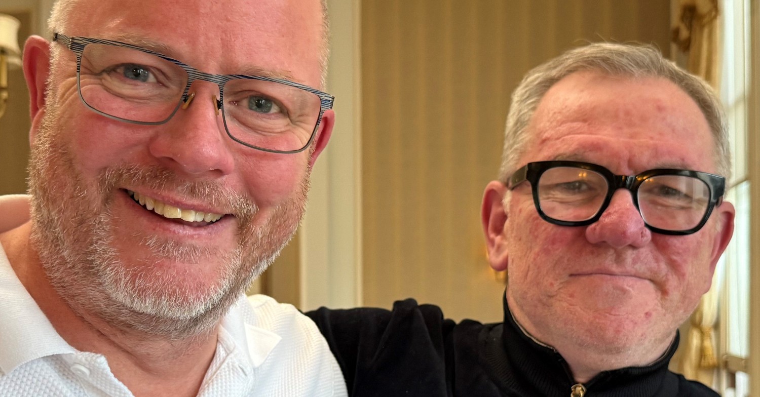 Lee Sharp meets the brother he didn’t know he had as Long Lost Family returns [Credit: ITV]