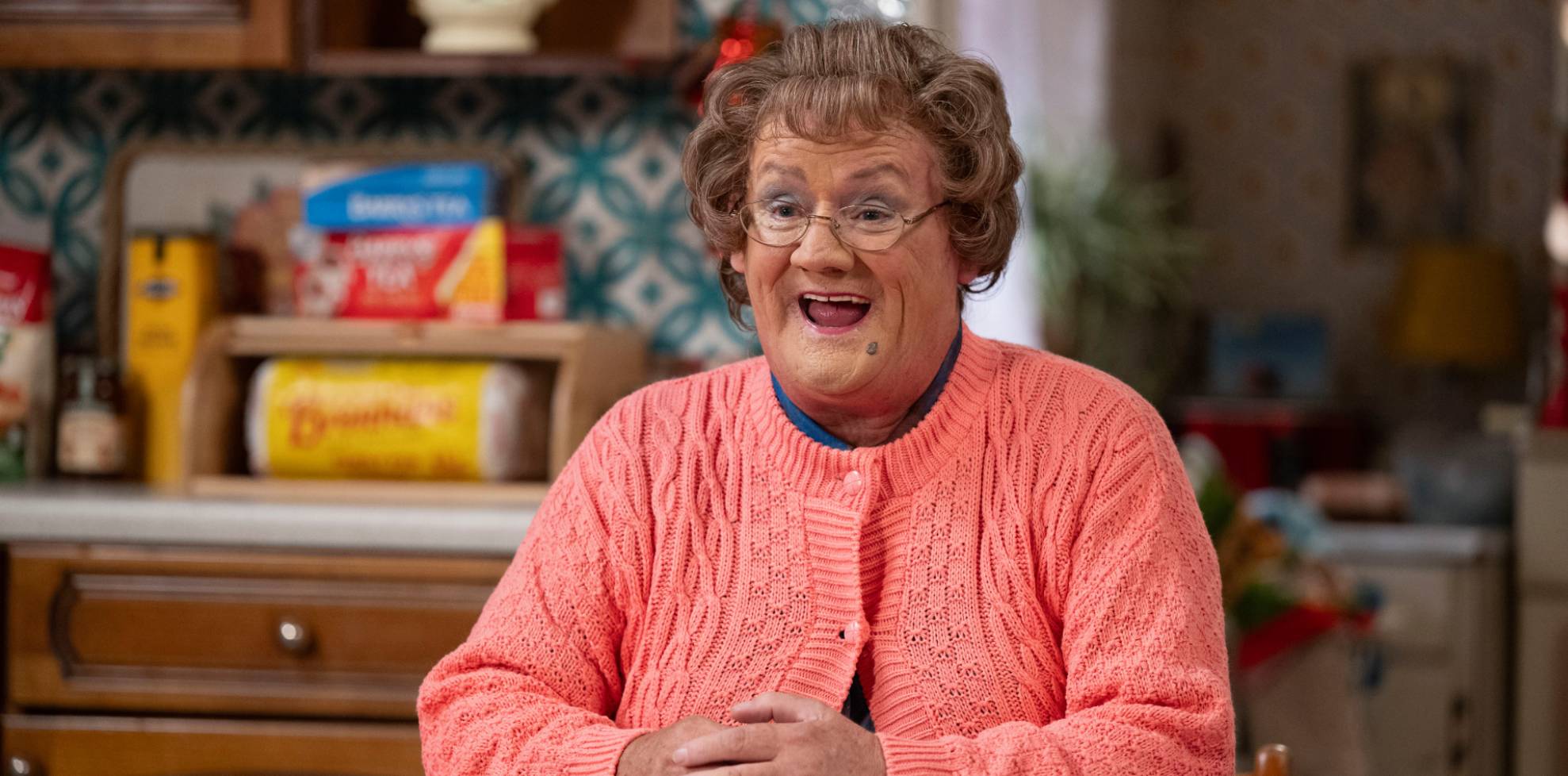 Mrs Brown (Brendan O’Carroll) in the 2024 Mrs Brown’s Boys Christmas special