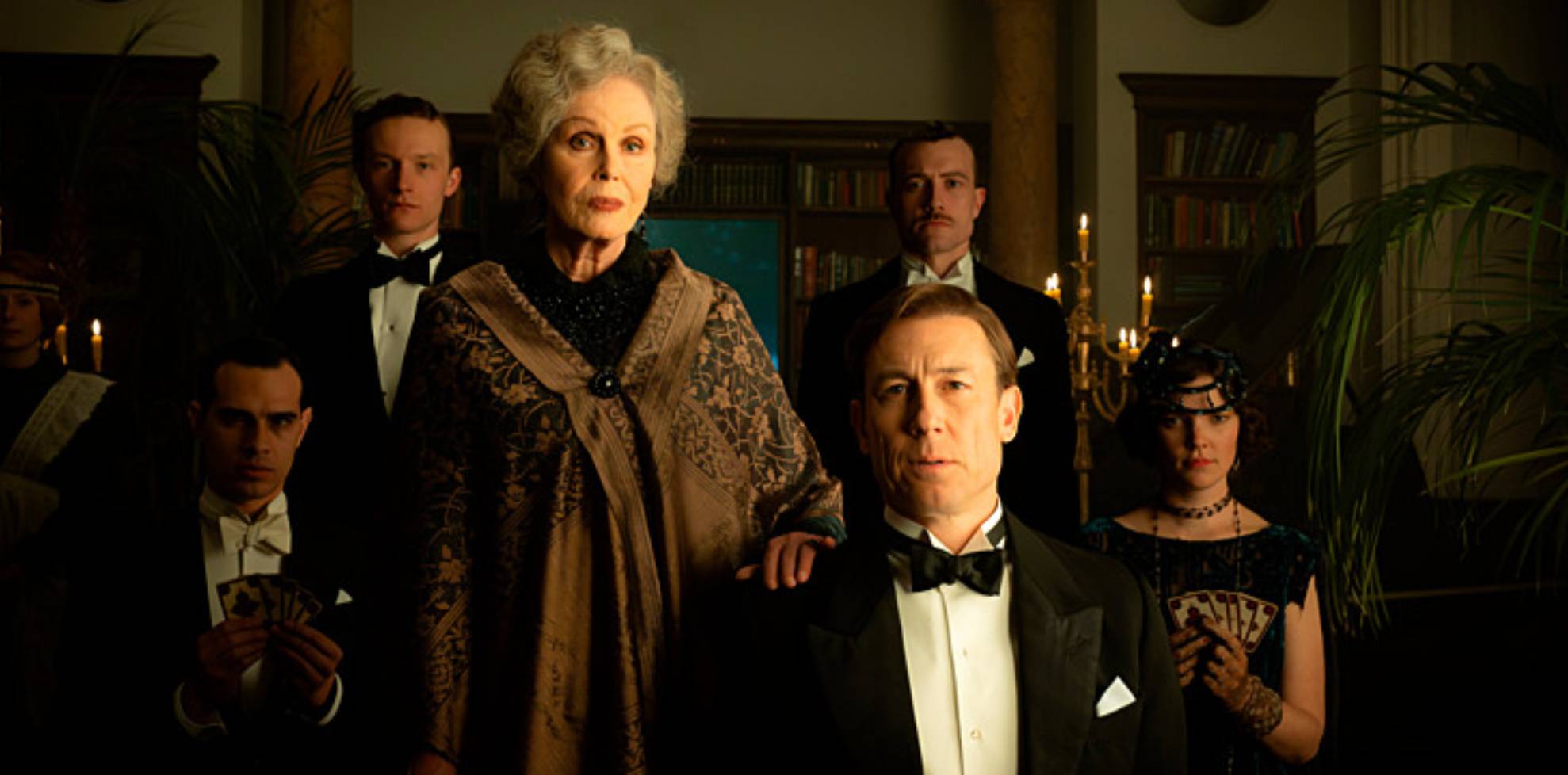 Mrs Stone (Joanna Lumley), Roger (Tobias Menzies) in A Ghost Story For Christmas