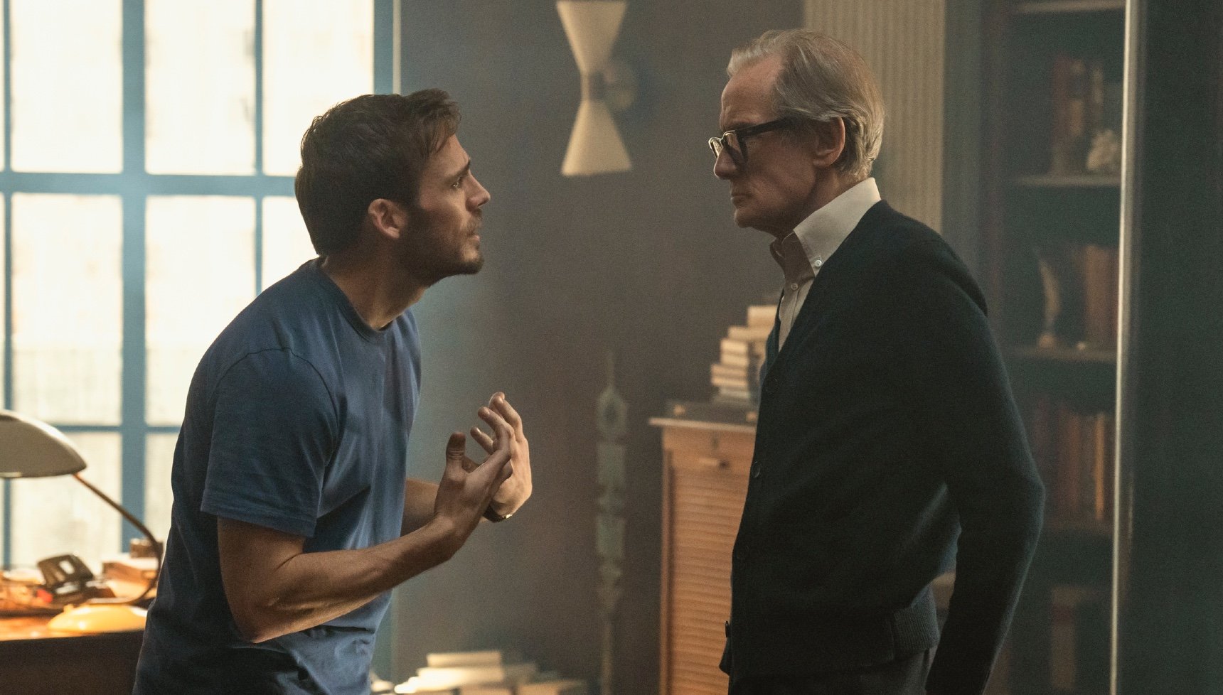 Lazarus stars Sam Claflin and Bill Nighy