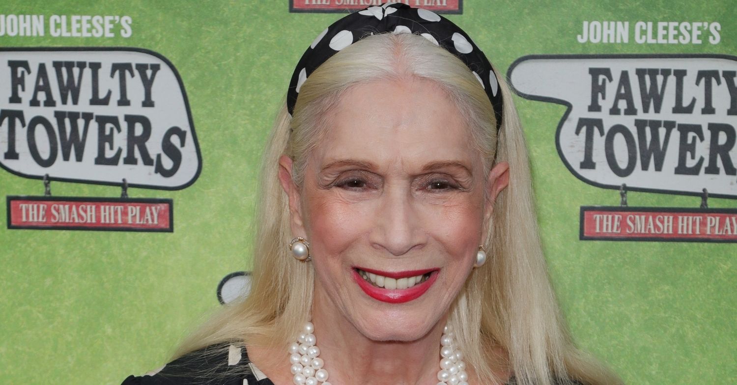 Lady Colin Campbell smiling on the red carpet