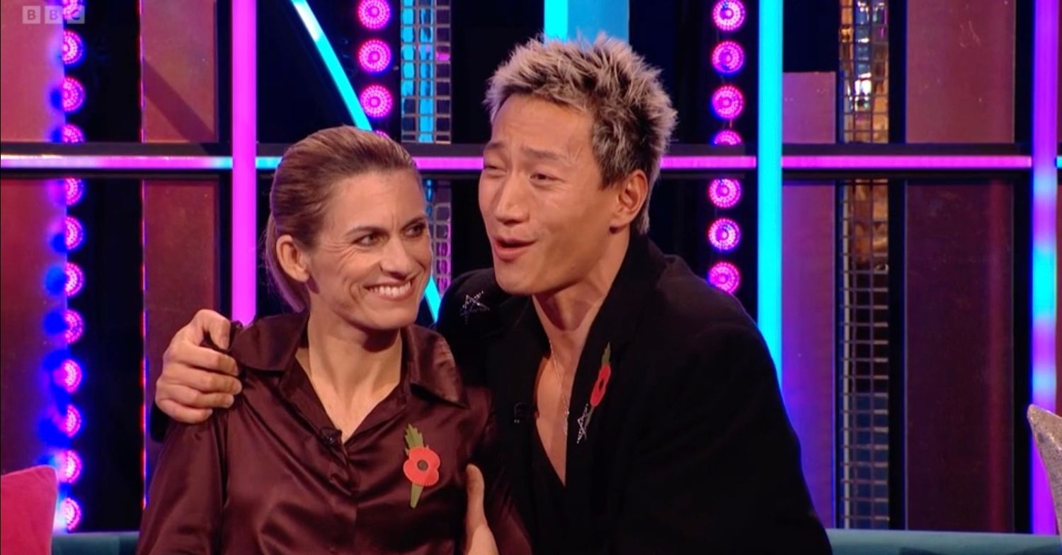 Strictly star Carlos Gu 'emotional' as he supports 'critical' Karen Carney