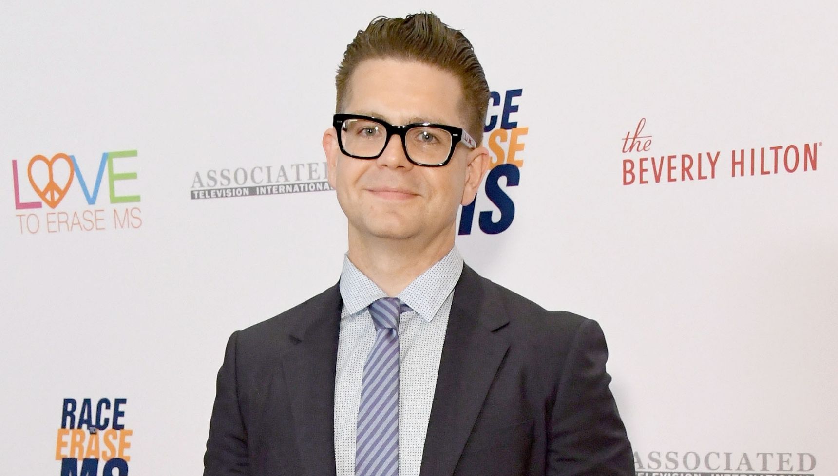 Jack Osbourne in shirt and tie