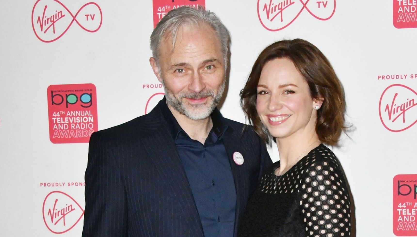 Mark Bonnar and wife Lucy Gaskll on the red carpet