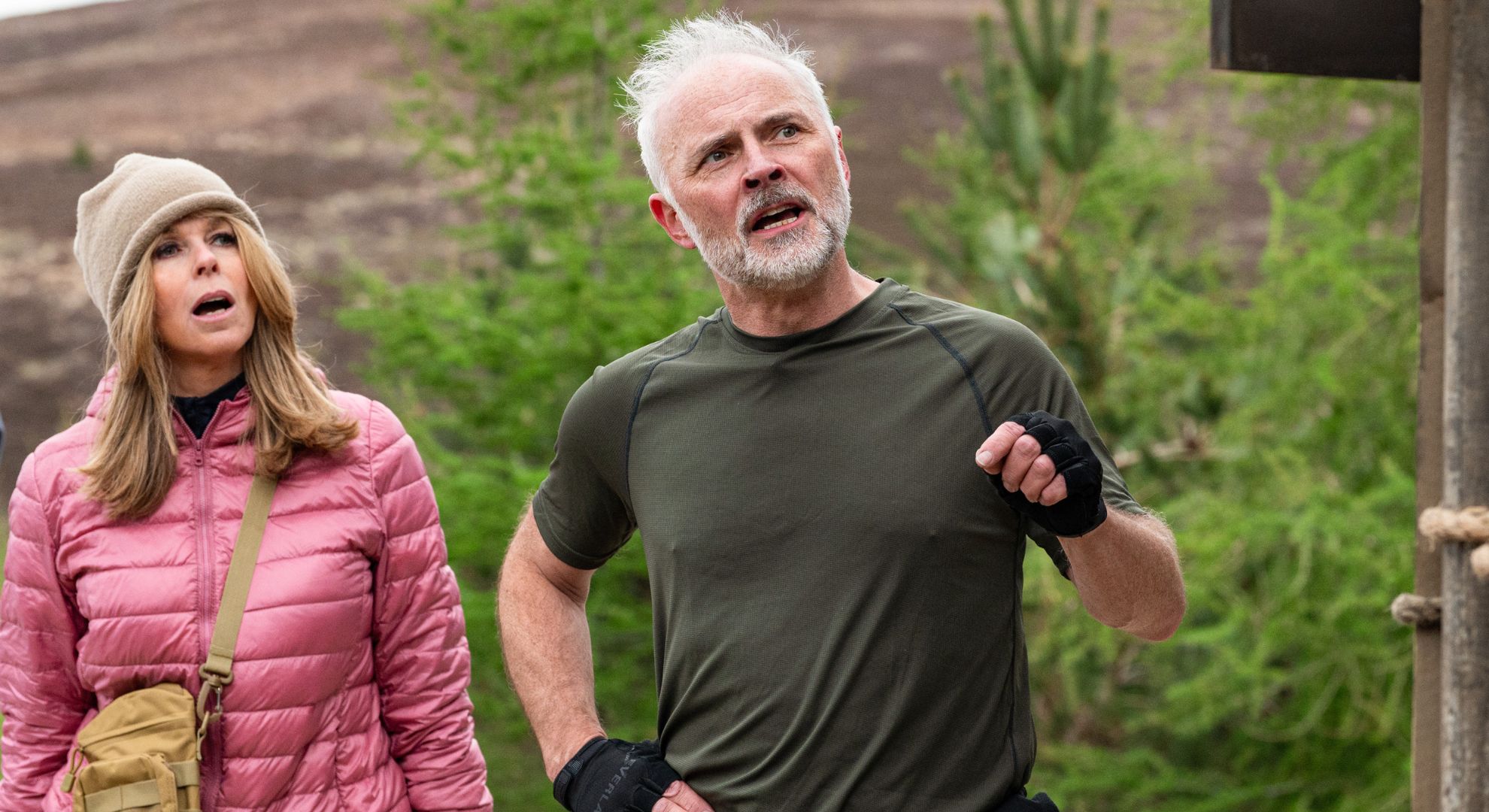 Mark Bonnar looking confused on Celebrity Traitors 