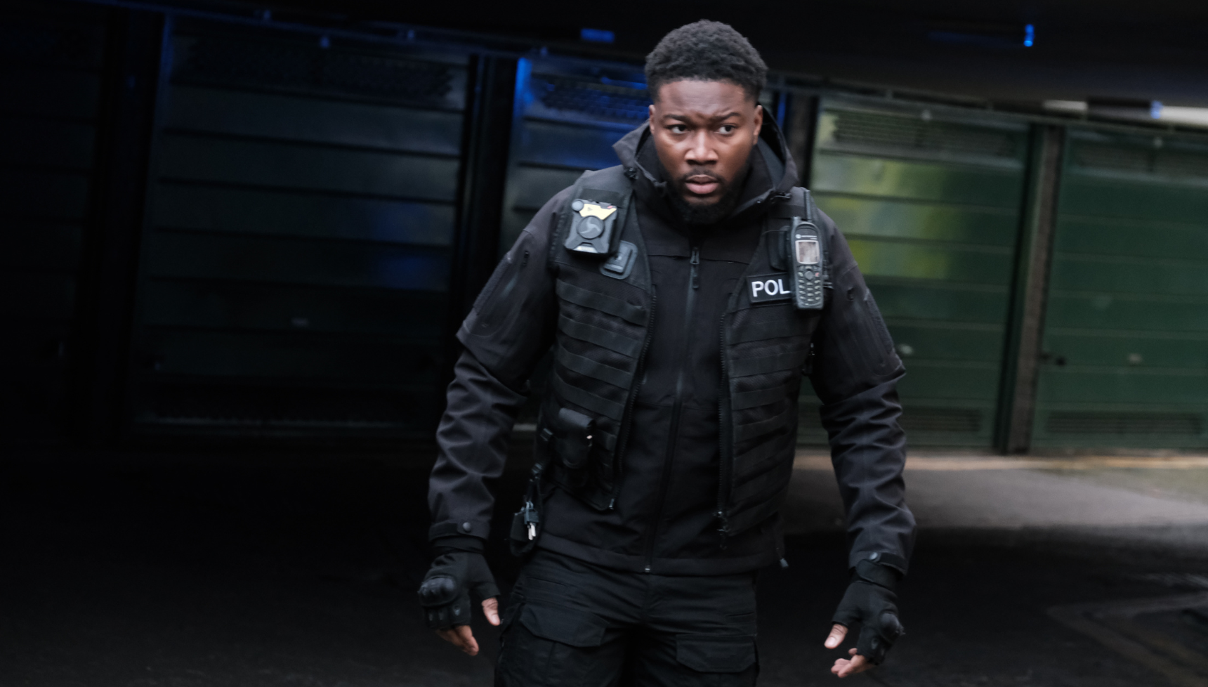 A close up of Eric Shango in Trigger Point season 3