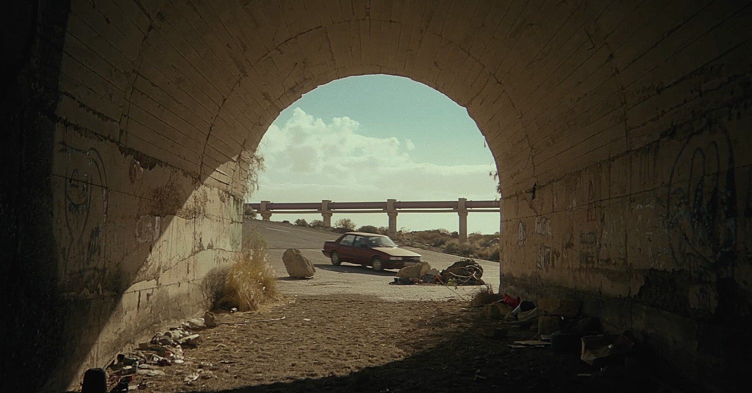 Frauds episode 1 car enters tunnel