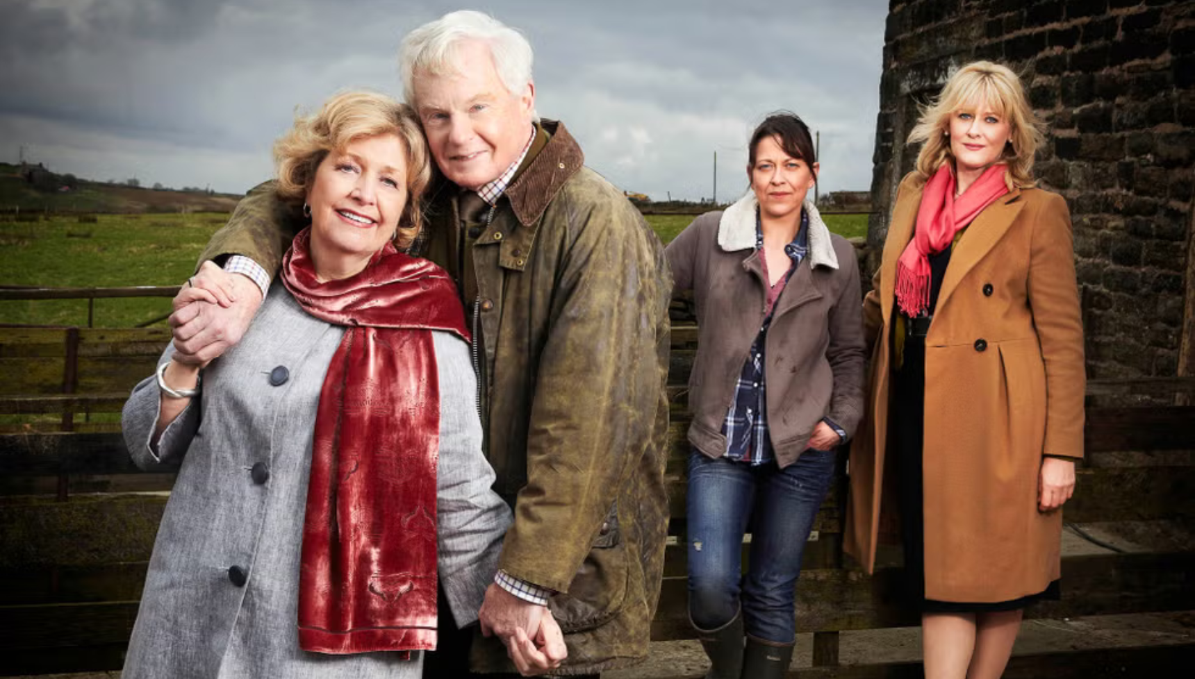 Anne Reid, Derek Jacobi, Nicola Walker and Sarah Lancashire in Last Tango in Halifax.