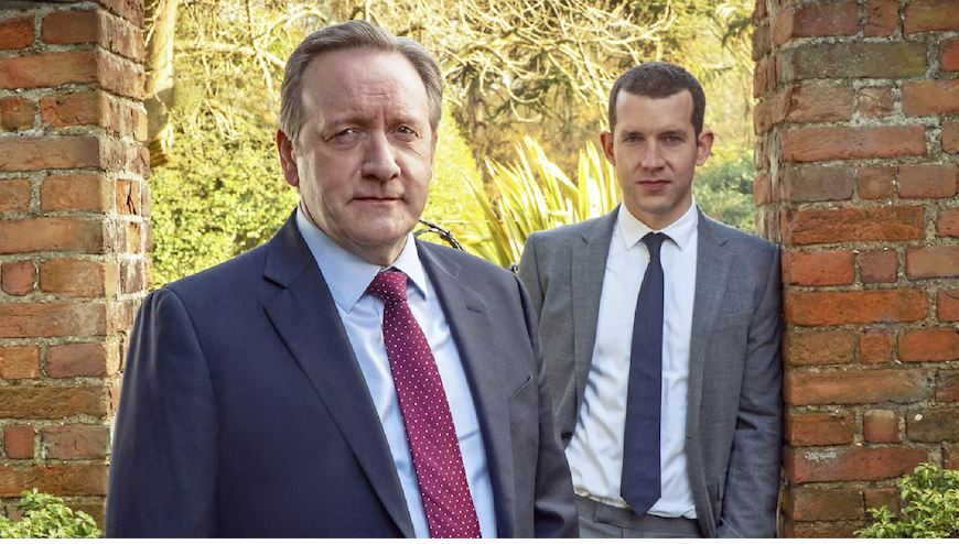 Neil Dudgeon as DCI John Barnaby, and Nick Hendrix as DS Jamie Winter in Midsomer Murders