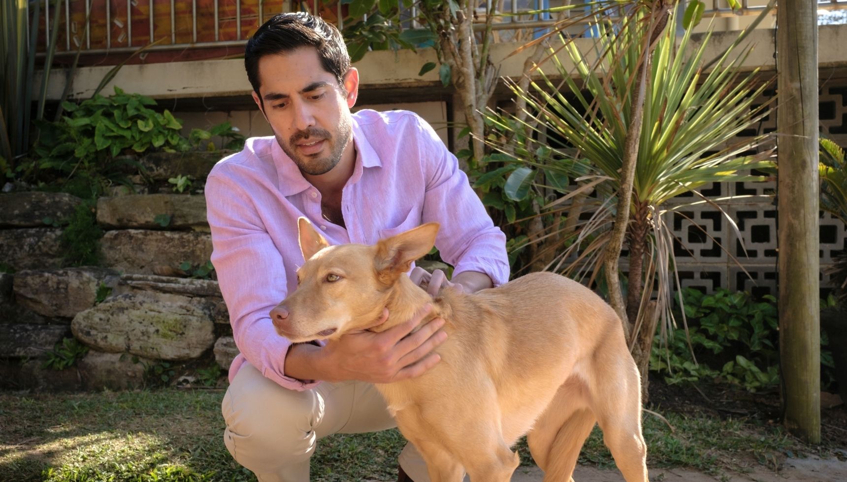 Glenn telling Frankie the dog that he still loves Mackenzie