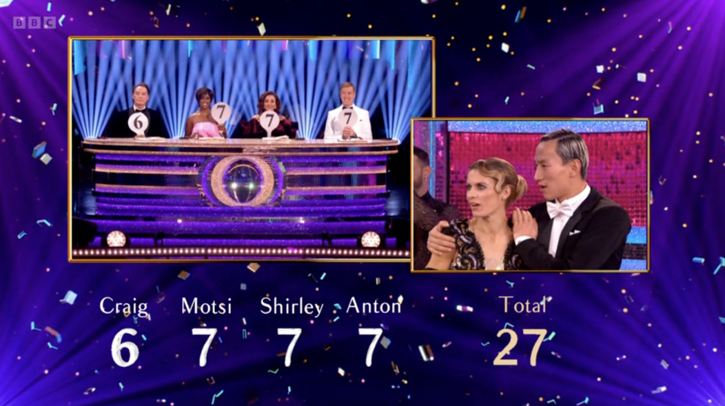 Strictly Come Dancing judges score Karen Carney