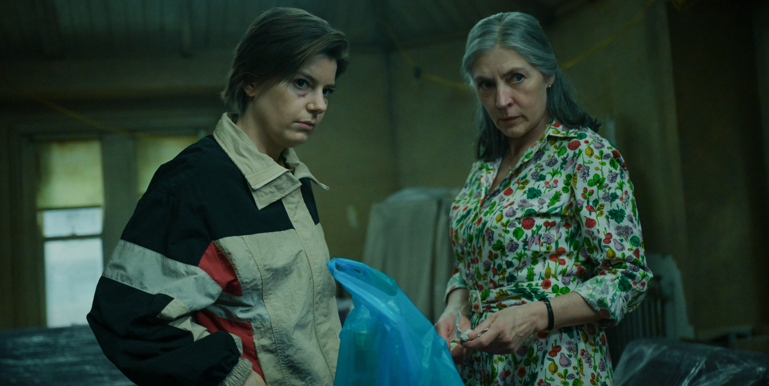 Aimee-Ffion Edwards and Saskia Reeves in Slow Horses season 5 episode 3 