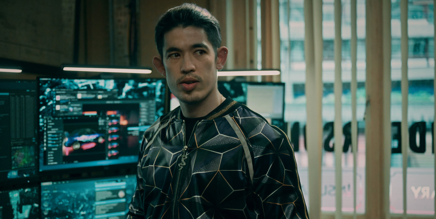 A close up of Christopher Chung in Slow Horses season 5. 