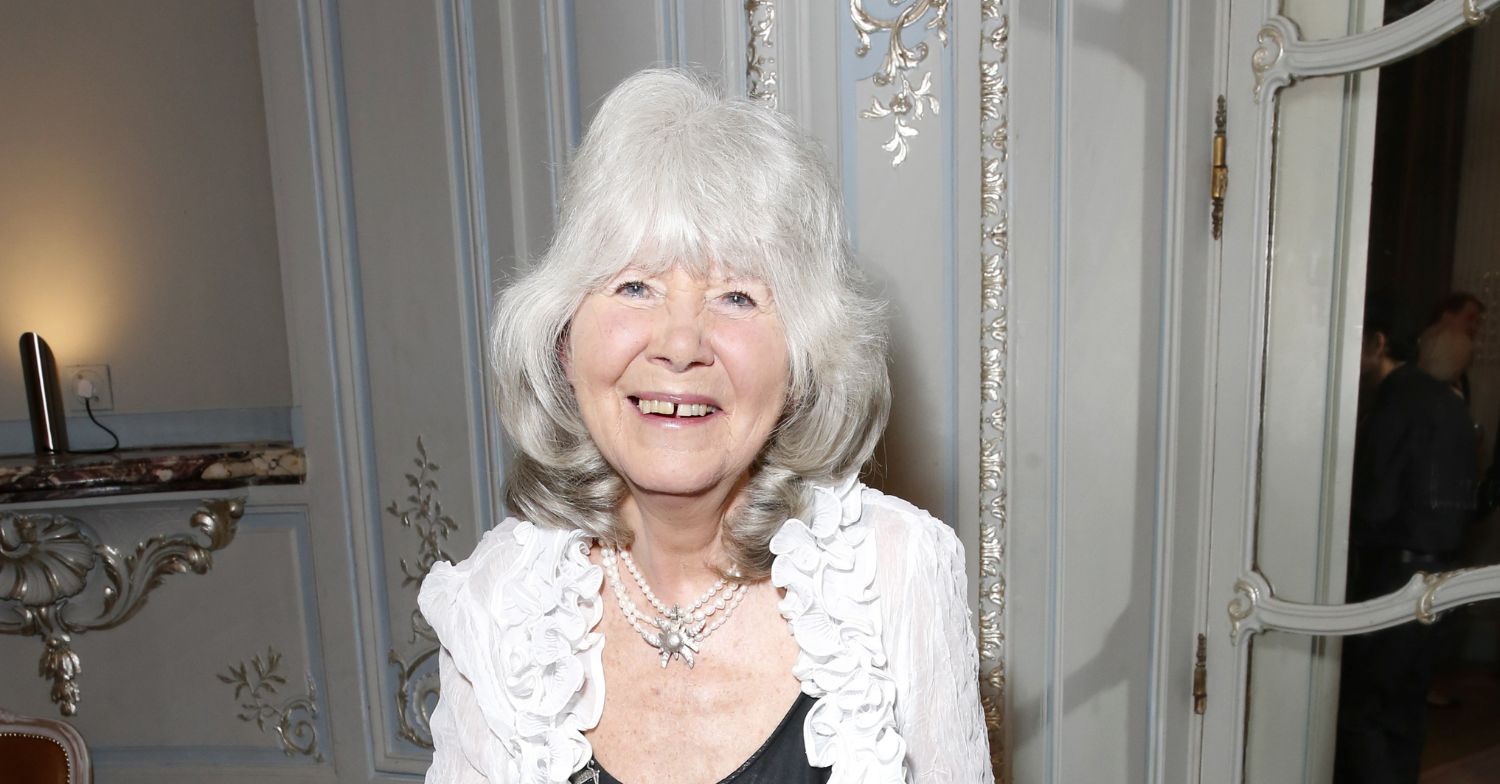 Dame Jilly Cooper smiling