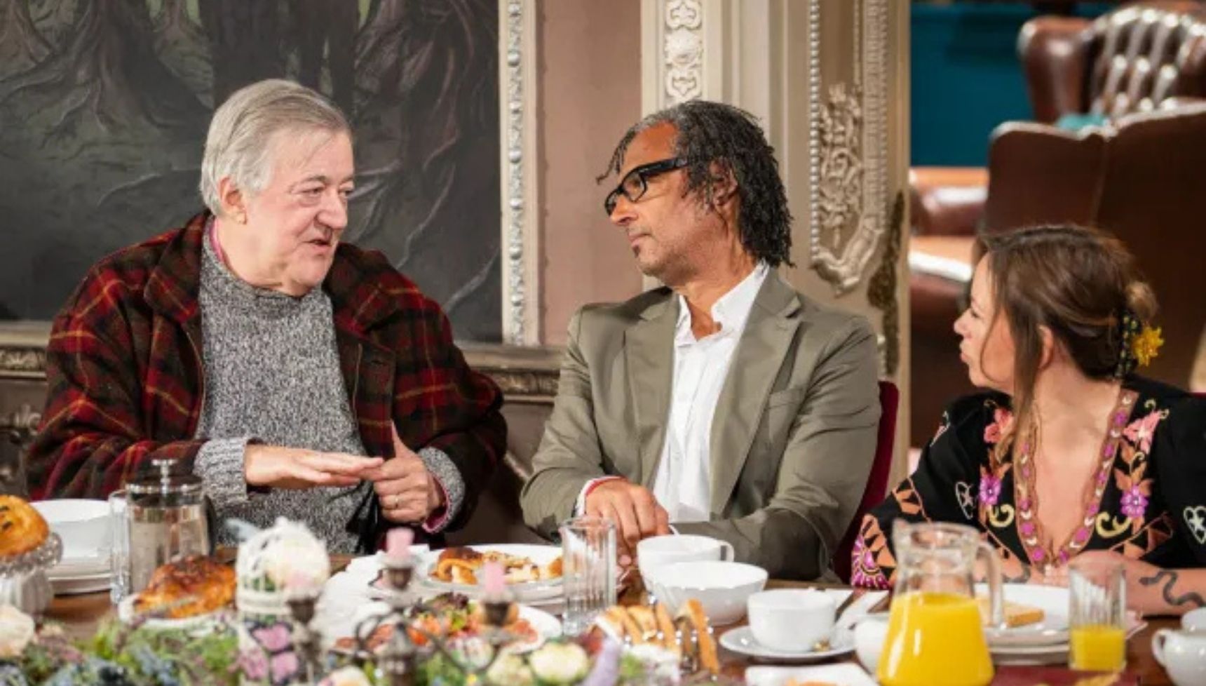 Stephen Fry and David Olusoga on Celebrity Traitors