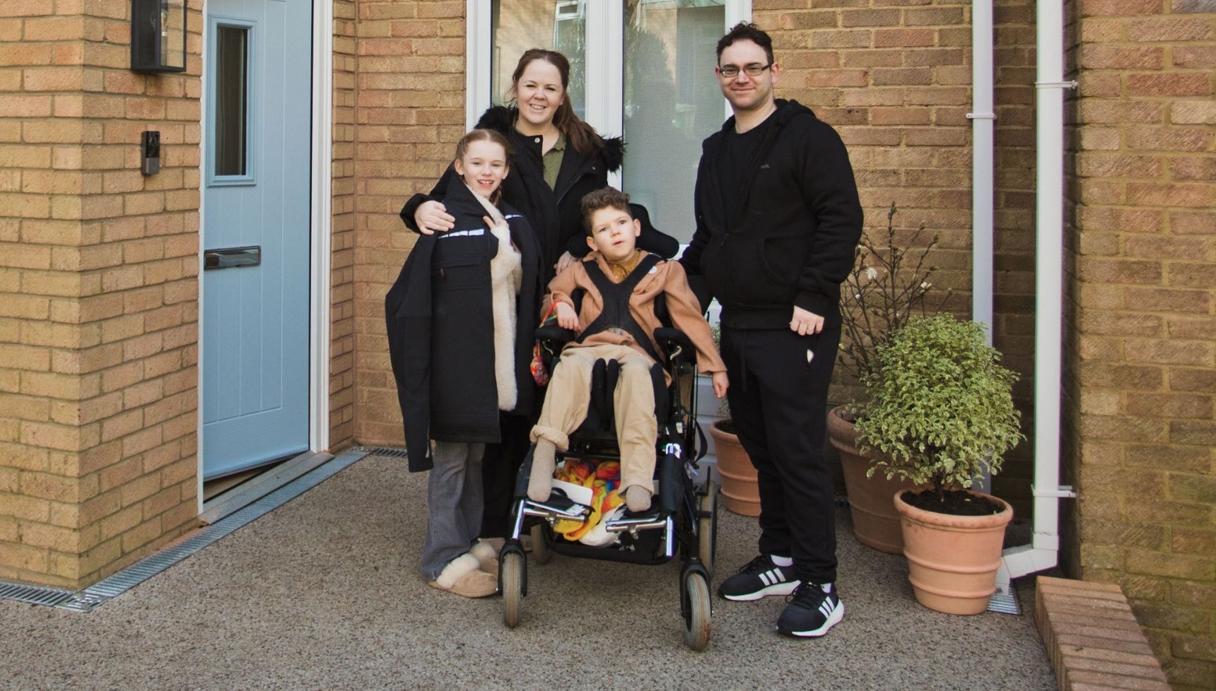 Rafi Amer outside his DIY SOS home