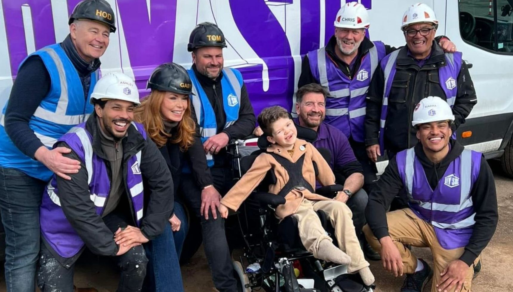 The DIY SOS team with Rafi Amer