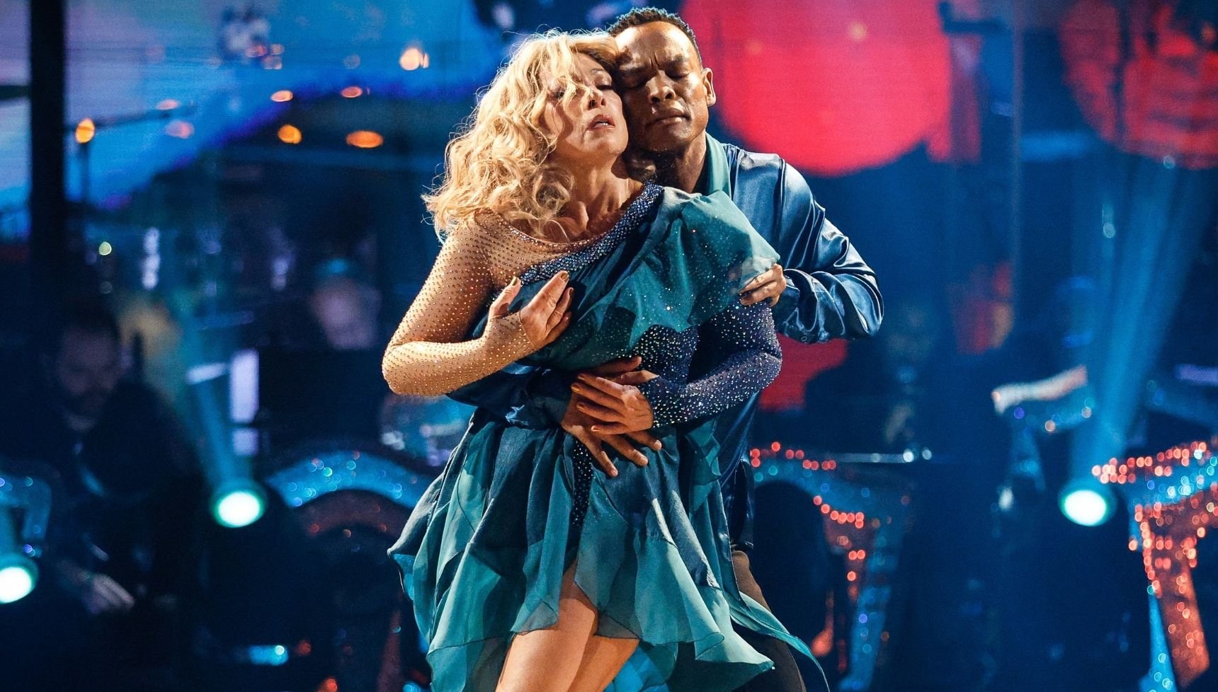 Alex Kingston dancing a rumba
