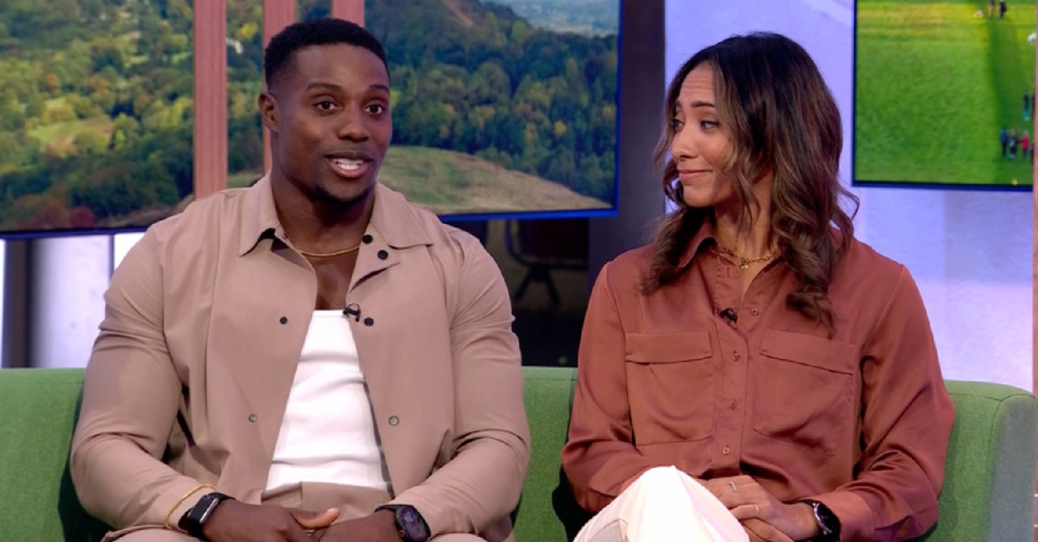 Strictly's Harry and Karen on The One Show sofa 