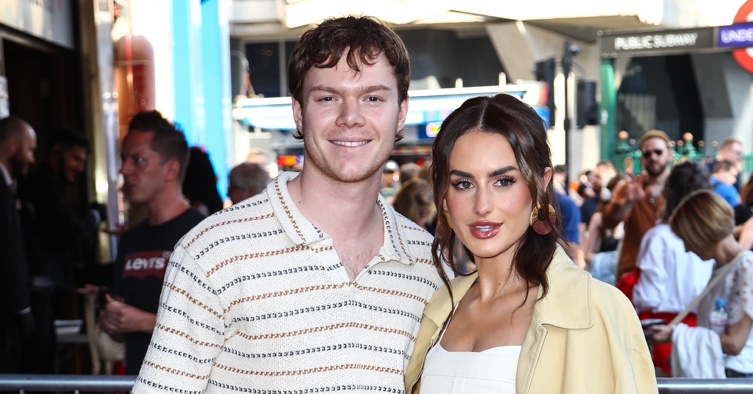 Amber Davies and boyfriend Ben Joyce on red carpet