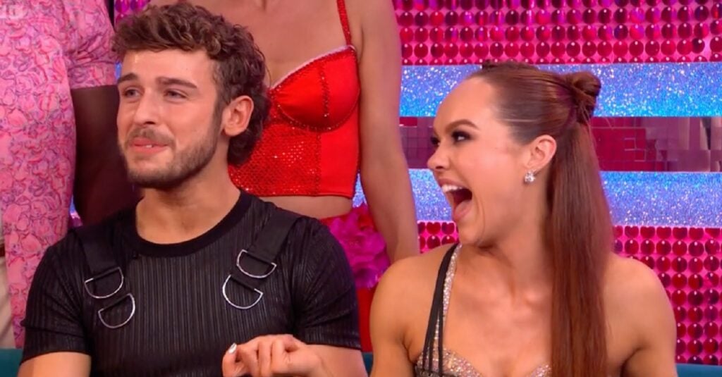 Strictly's George and Alexis laughing