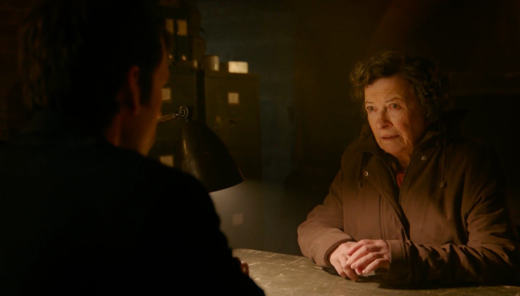 Marion Bailey asKath Sharman in Murder Before Evensong