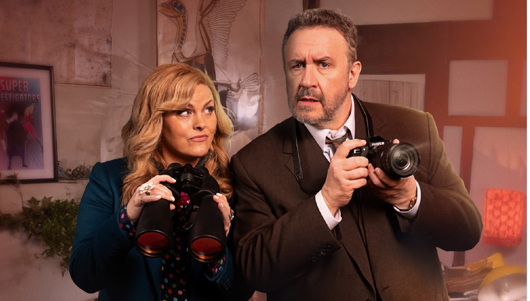 Jo Joyner and Mark Benton in Shakespeare & Hathaway