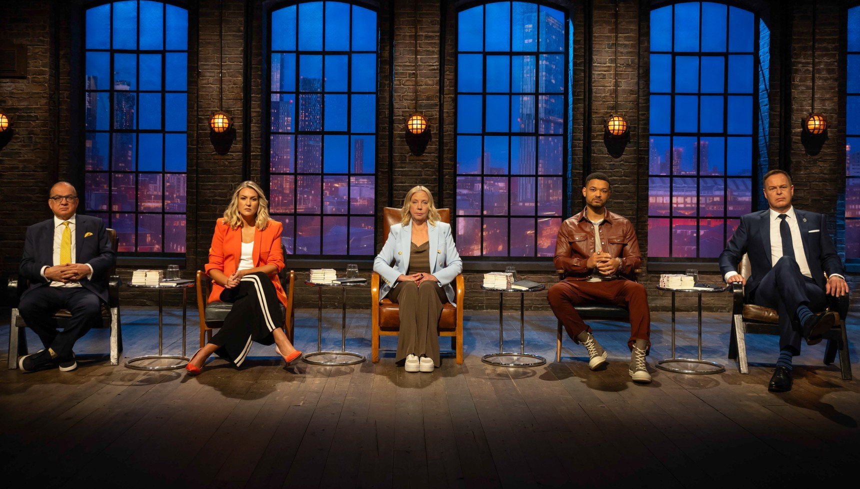 The cast of Dragons' Den in promo shot for series 22