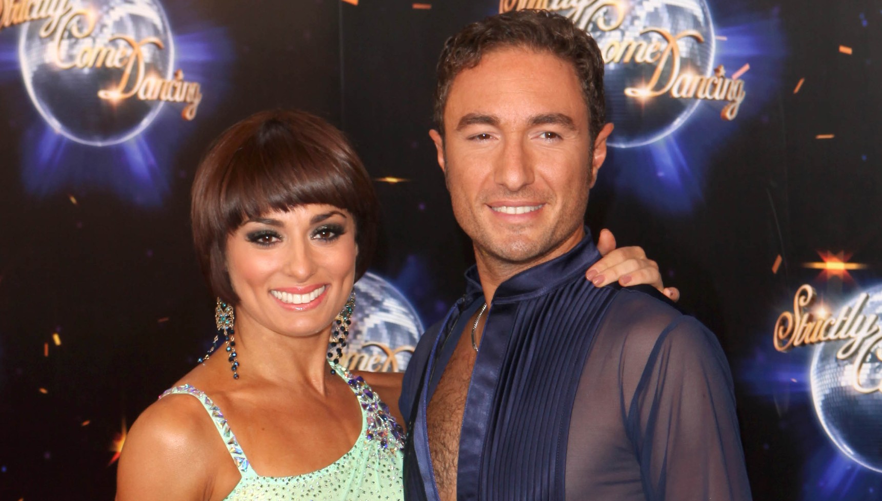 Professional dancers Flavia Cacace and Vincent Simone on the Strictly Come Dancing 2011 press launch