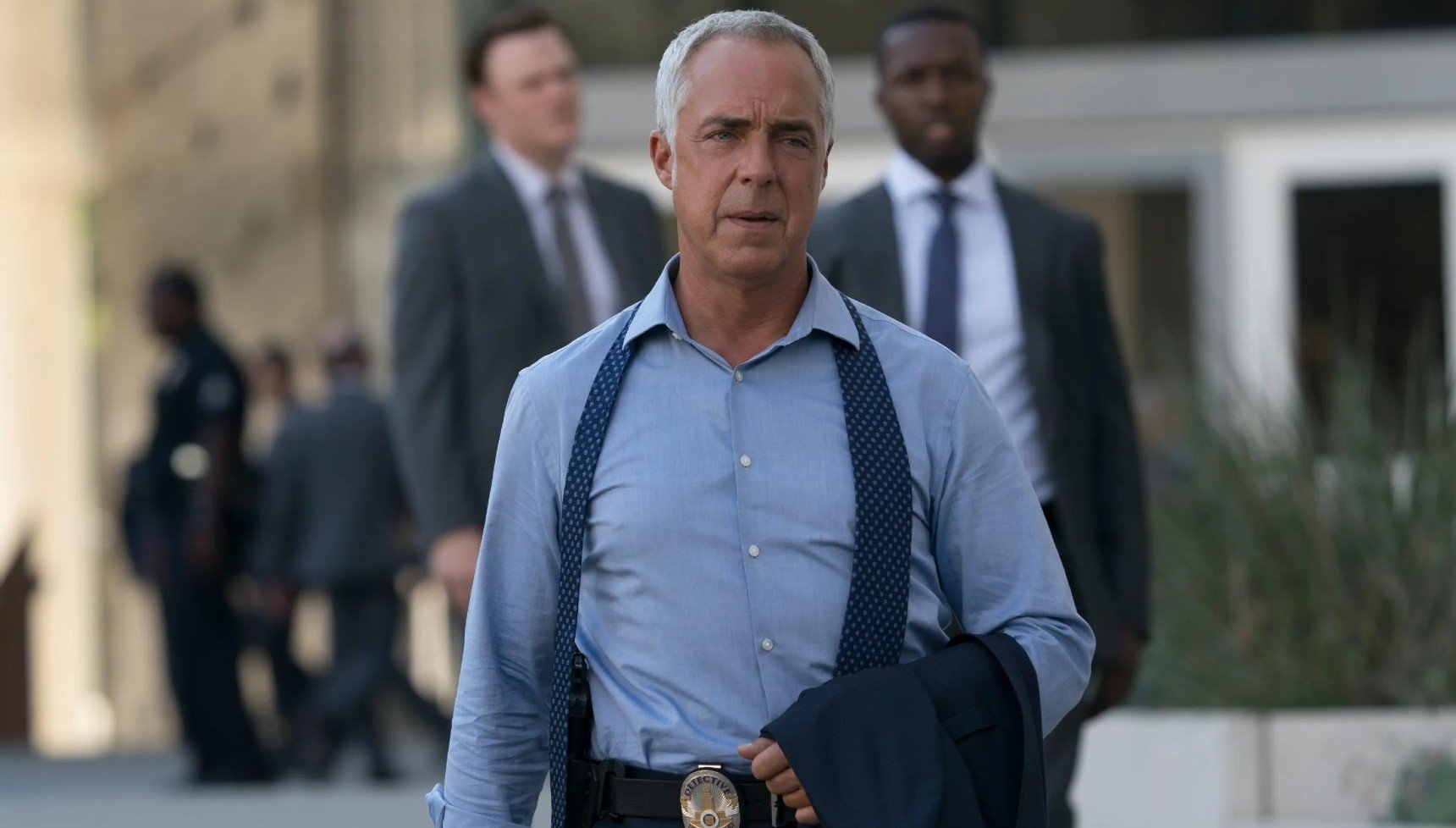 Titus Welliver in his detective uniform in Bosch