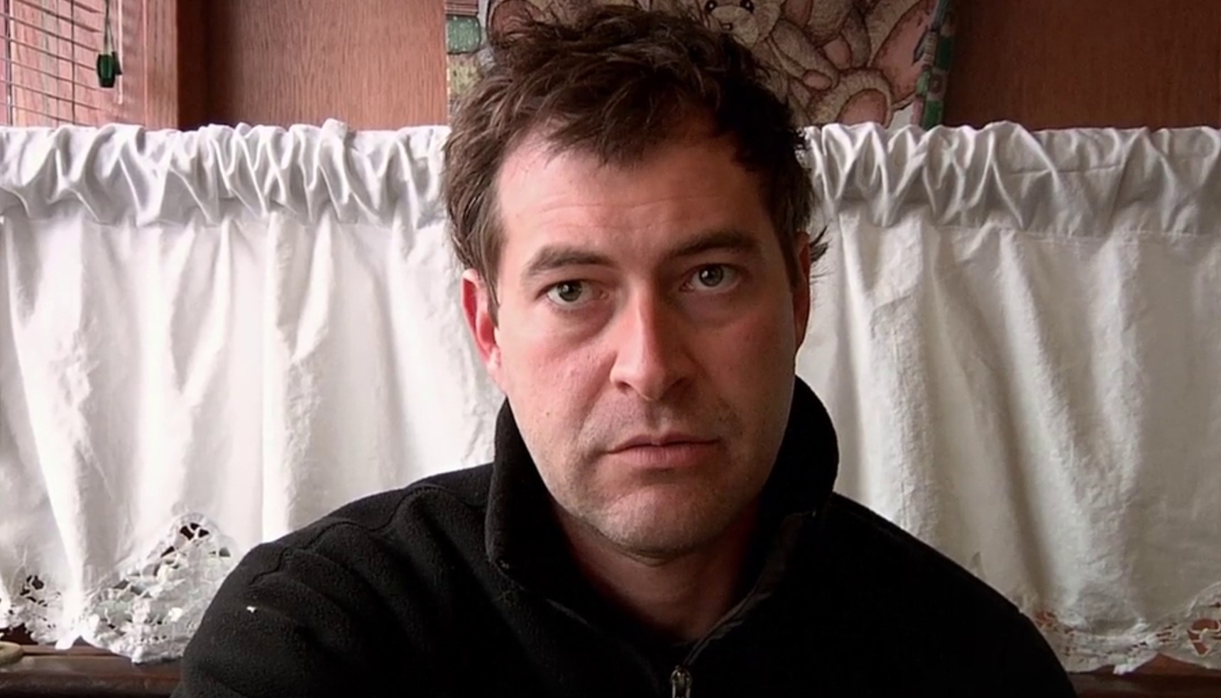 Mark Duplass staring at the camera in Creep