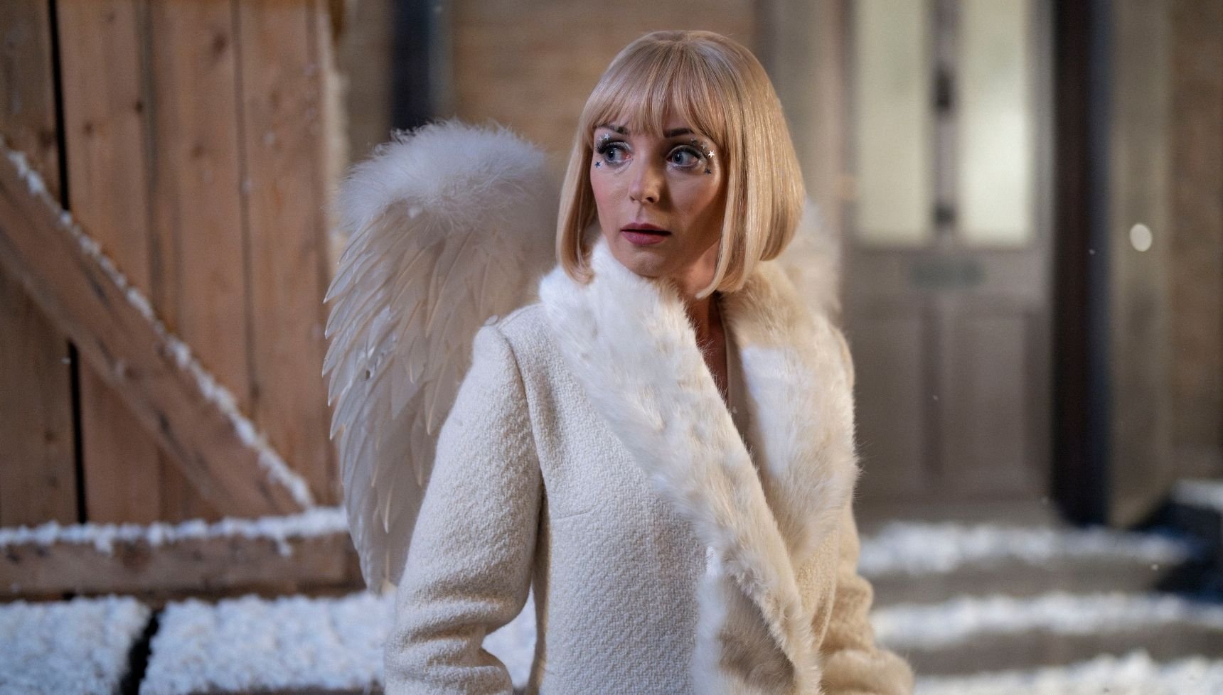 Trixie dressed as an angel for Call the Midwife Christmas special 2025