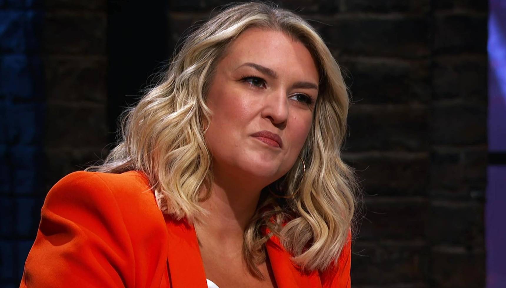 Close up of Sara Davies on Dragons' Den