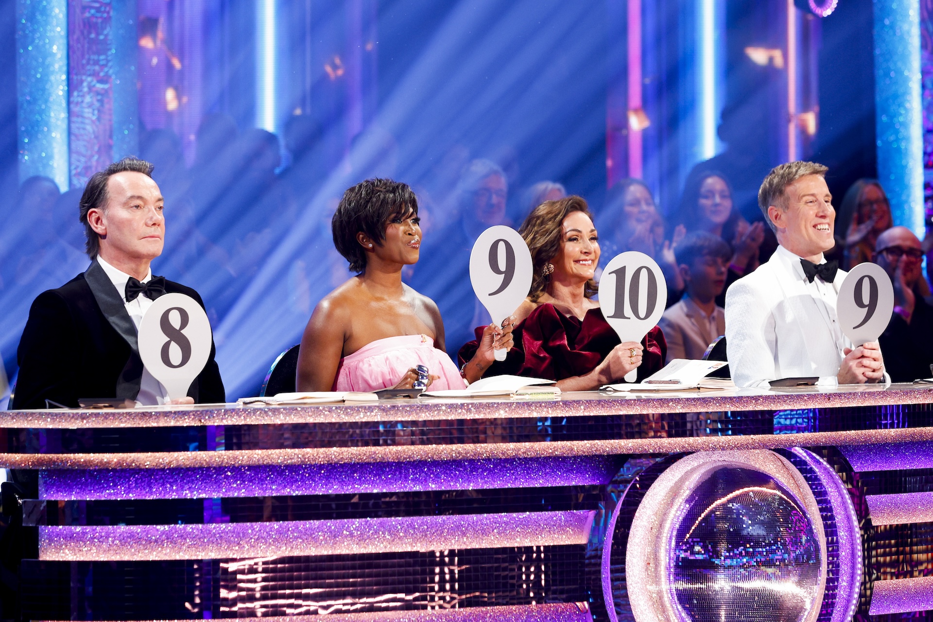 The judges on Strictly Come Dancing