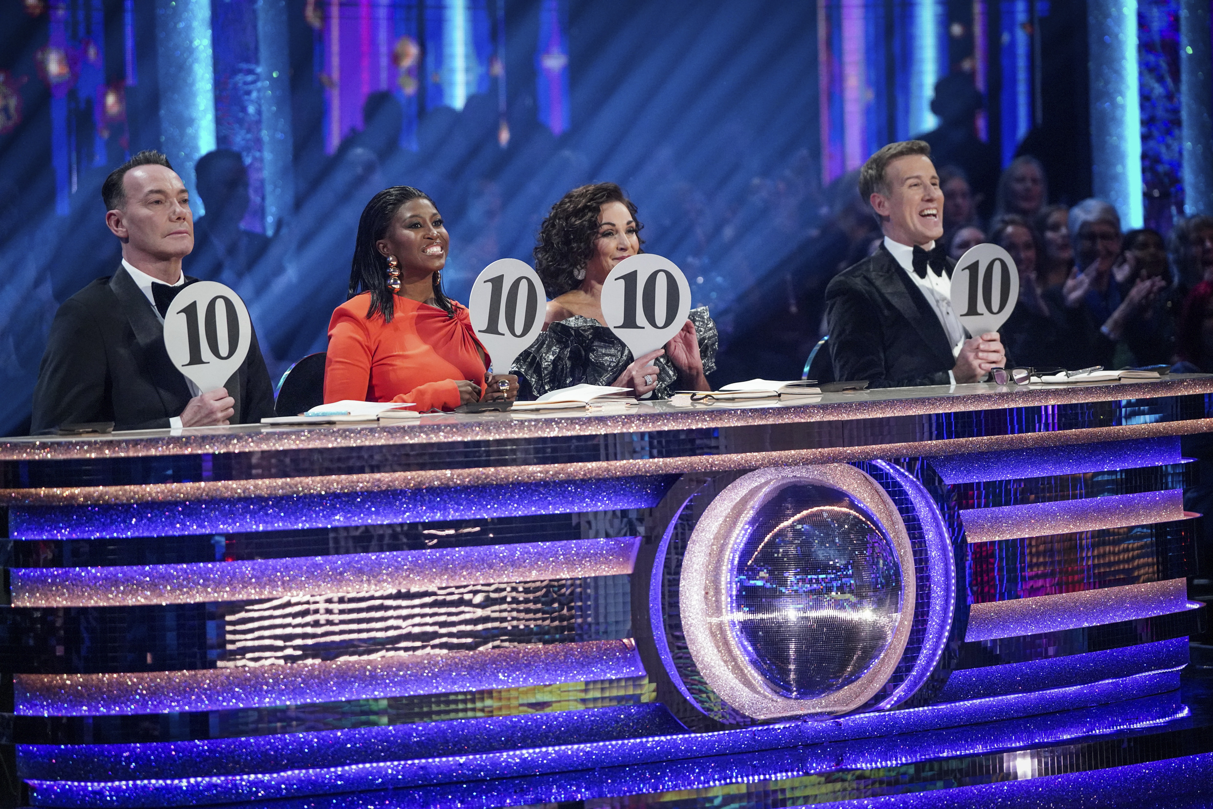 Four 10s from the judges in Strictly Come Dancing