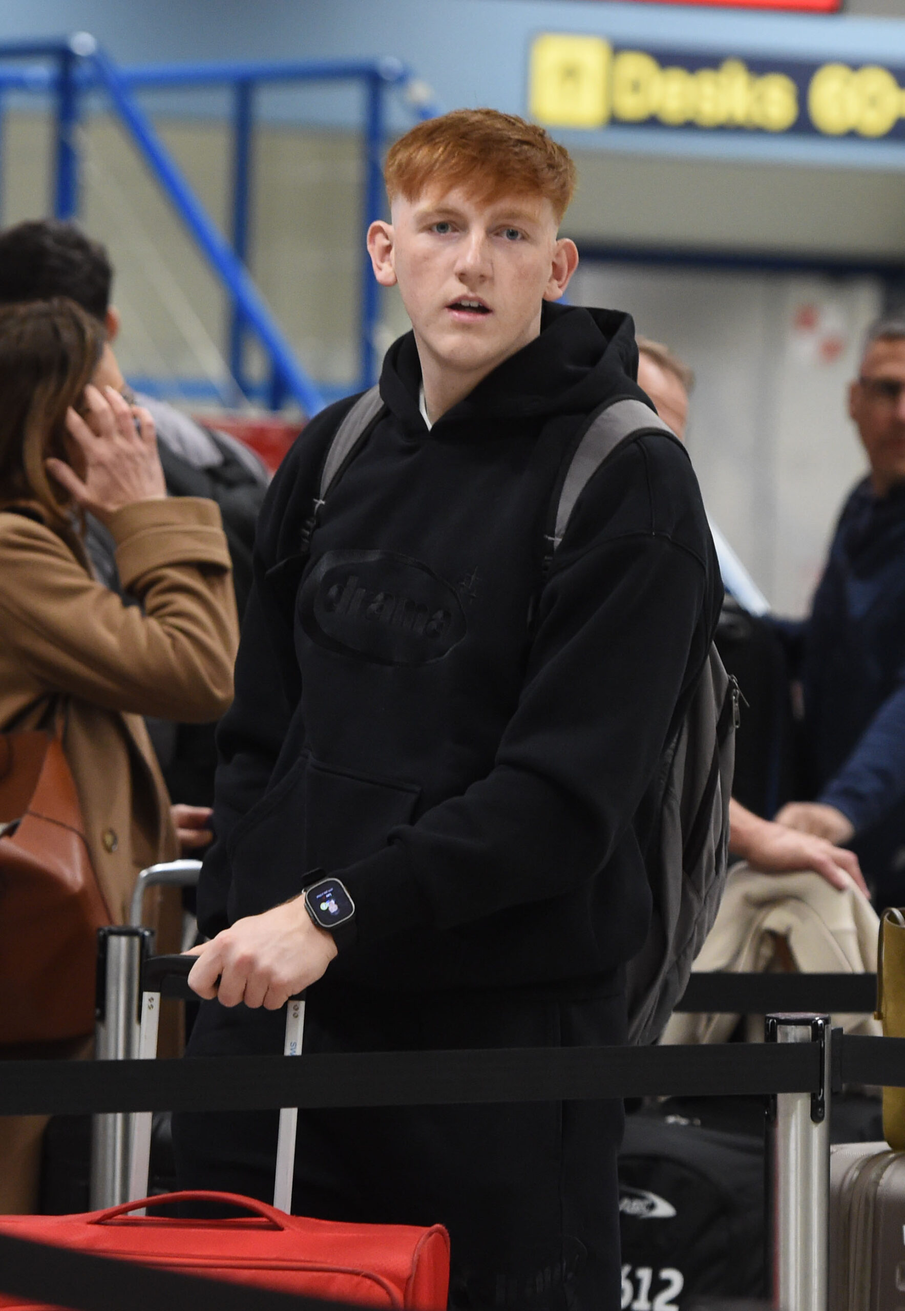 Angry Ginge at London airport