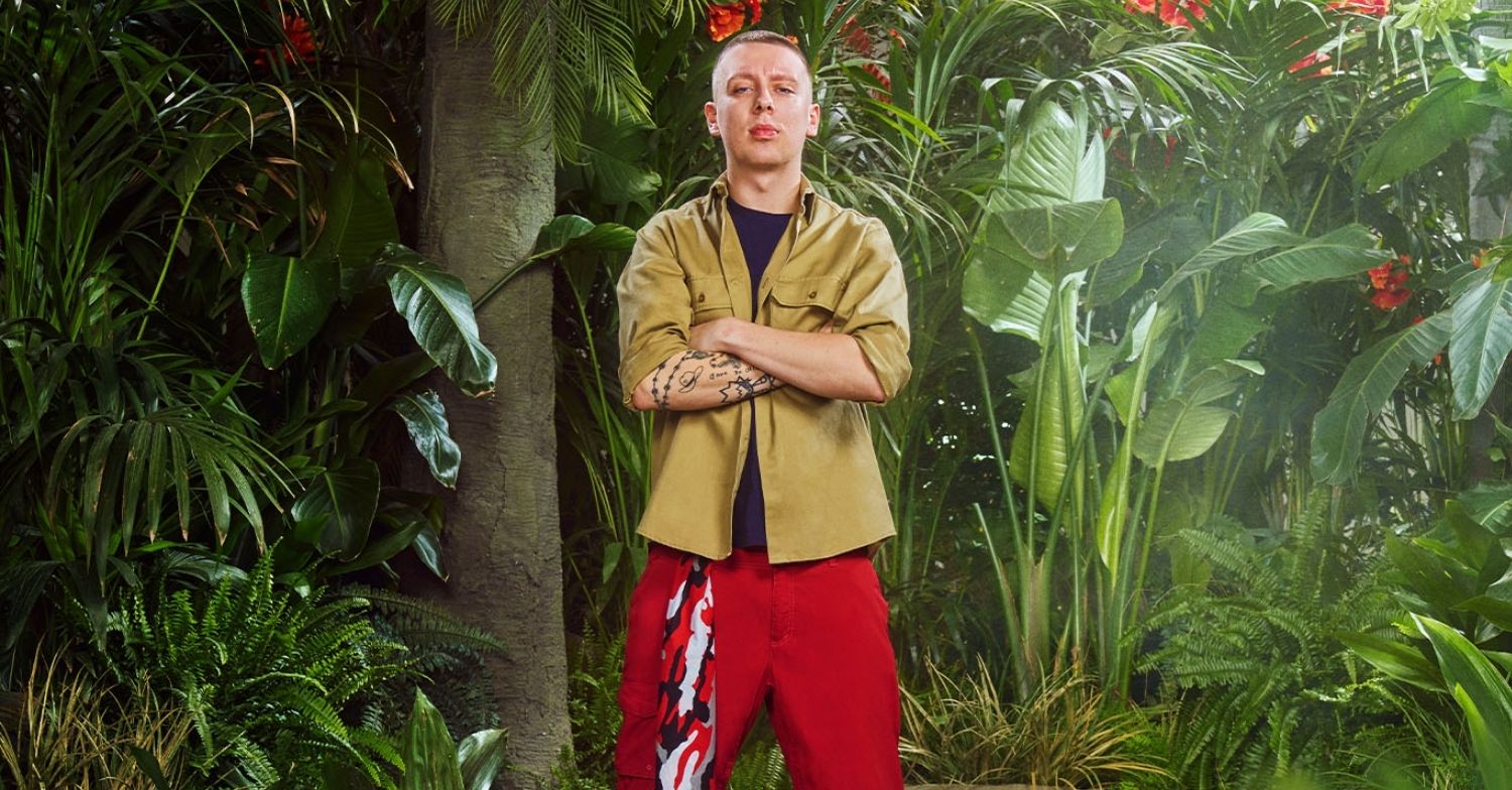Aitch in his I'm A Celebrity gear