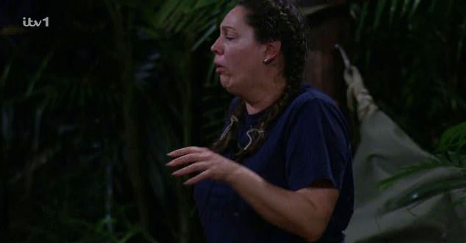 Kelly Brook gagging on I'm A Celebrity