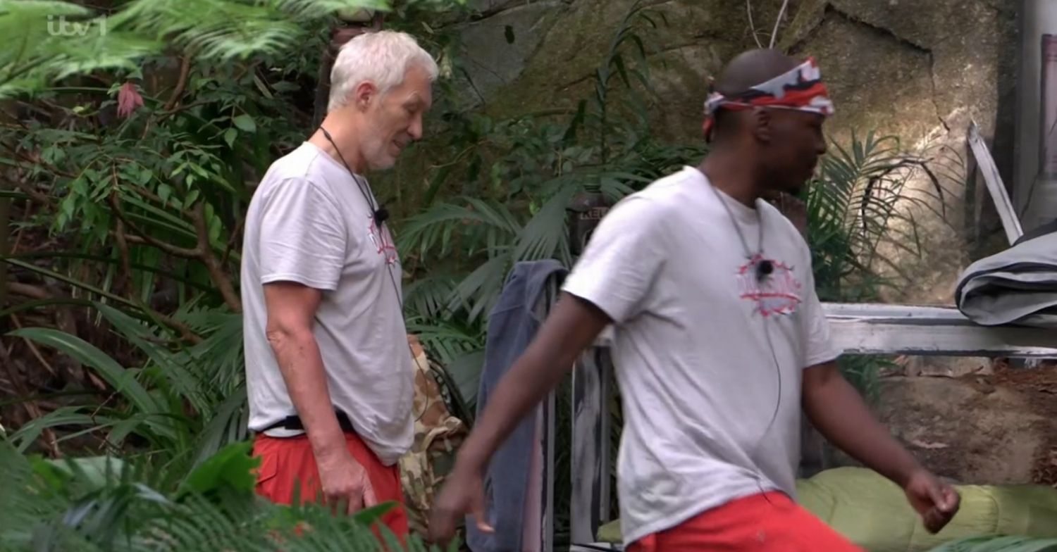 Martin Kemp and Eddie Kadi in I'm A Celebrity Doomsville camp