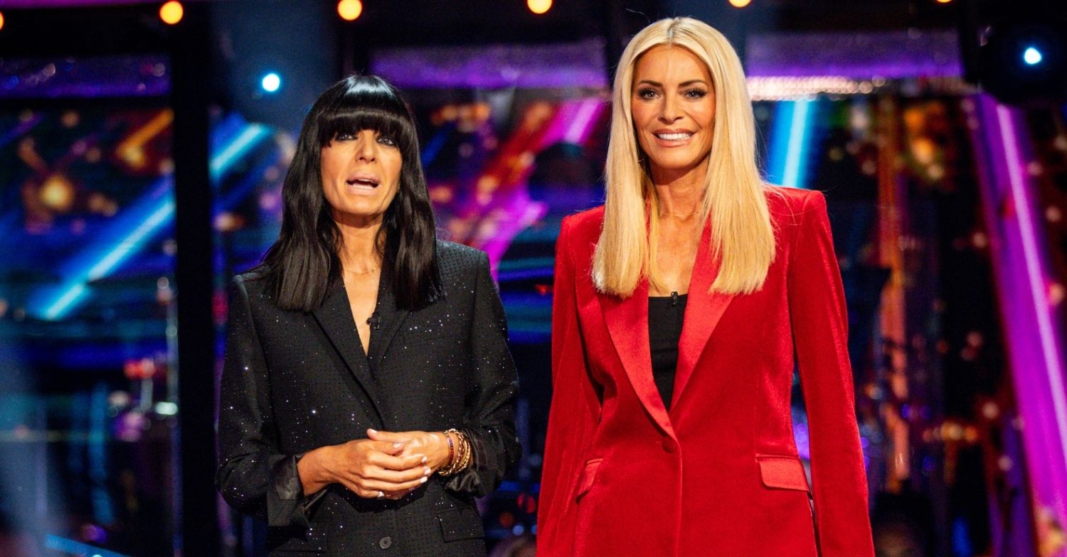 Claudia Winkleman and Tess Daly smiling